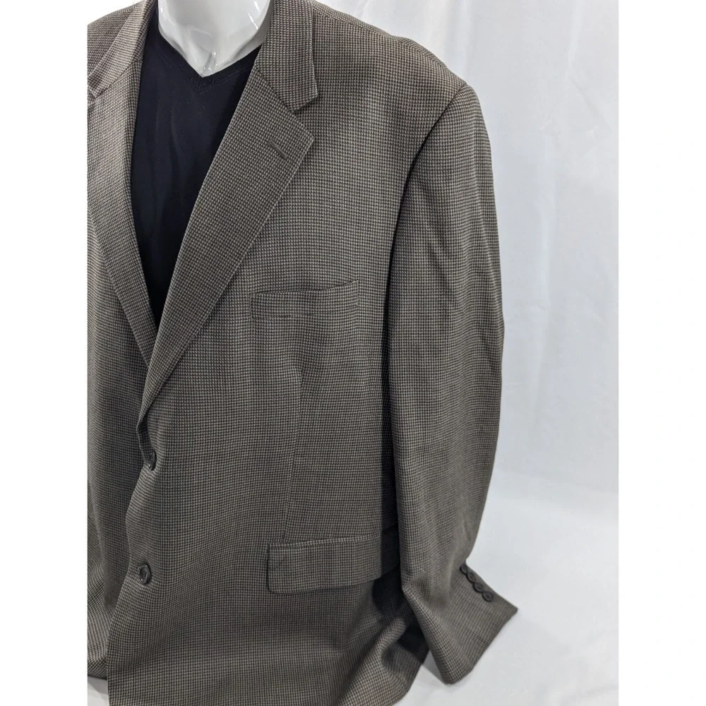 Pronto Uomo Birdseye Blazer Sport Coat Two Button Wool Suit Jacket 54R 54